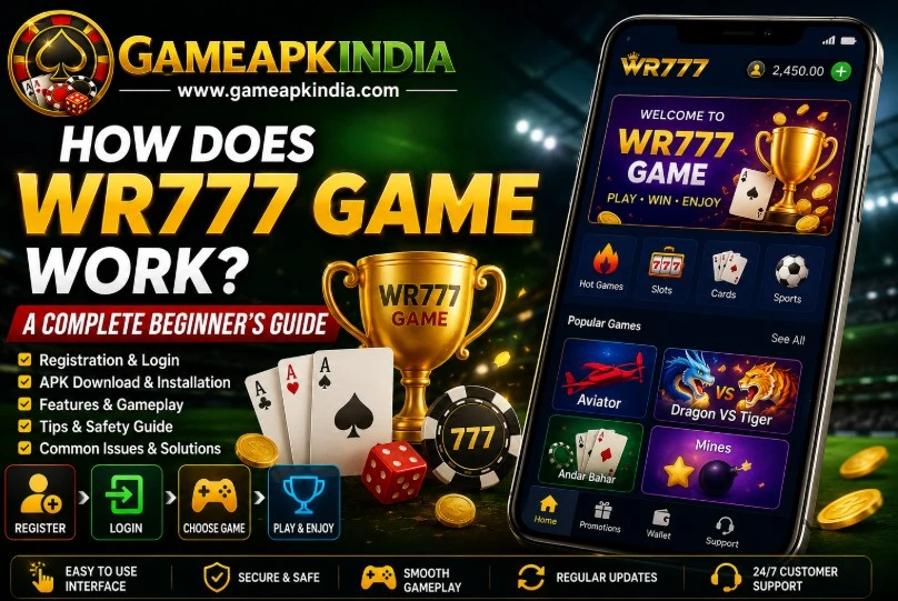 WR777 Game for Beginners: A Short Route Through the Lobby illustration for Indian Android users