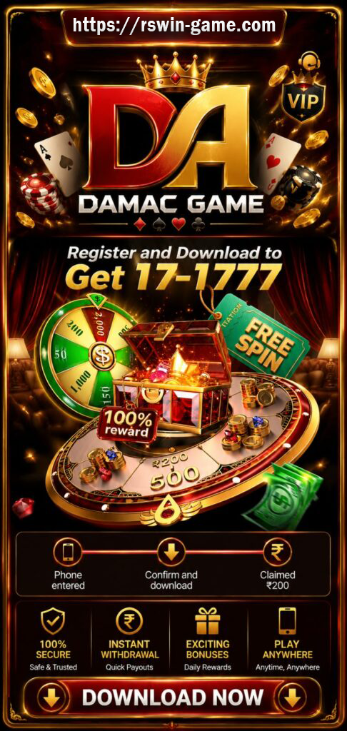 Damac Game Android app, rummy and slot reels and account guide for India