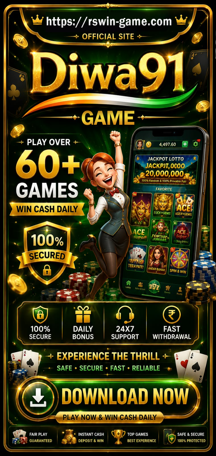 Diwa 91 Game Android app, rummy and account guide for India