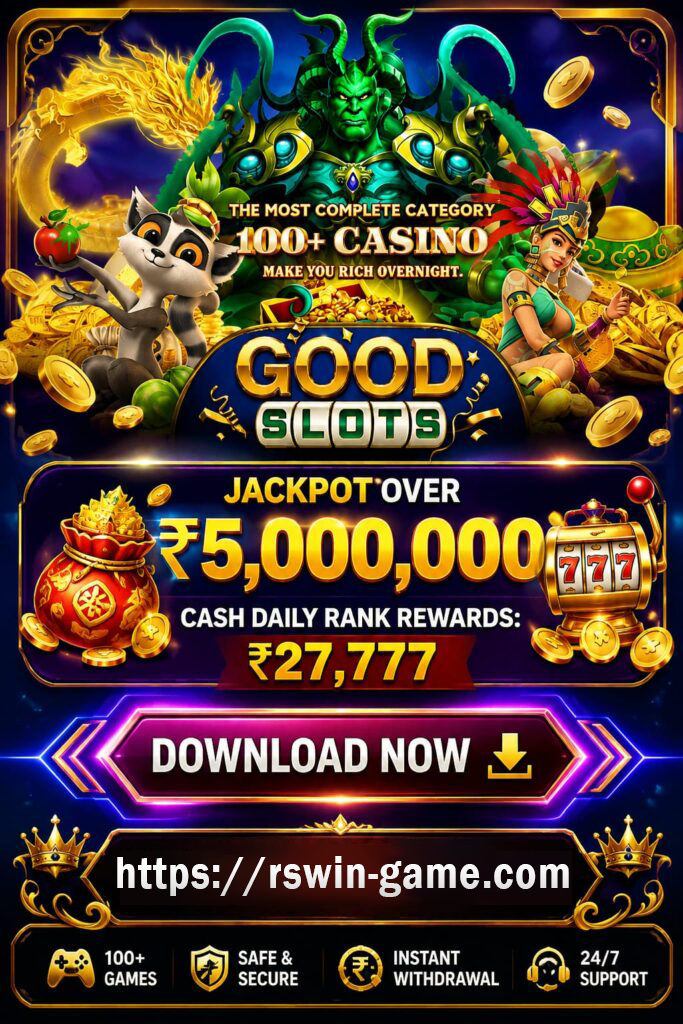 Good Slots mobile game banner for Android players in India