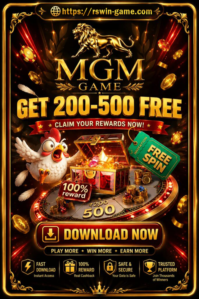 MGM Game Android app, slot reels and account guide for India